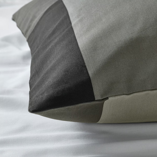 BRUNKRISSLA Pillowcase, black, 50x60 cm