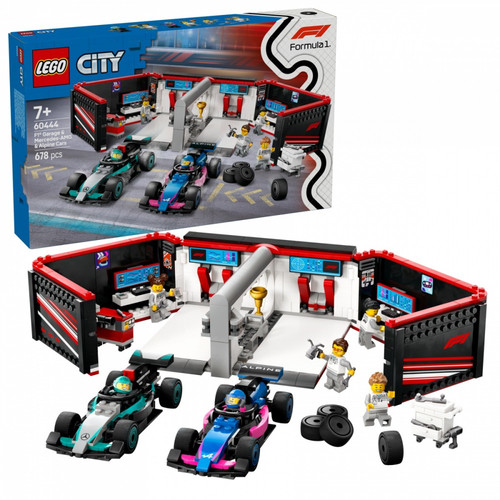 LEGO City F1 Garage & Mercedes-AMG & Alpine Cars 7+