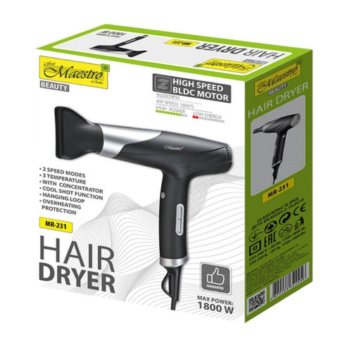 Feel Maestro 1800W High-Speed BLDC Hair Dryer MR-231