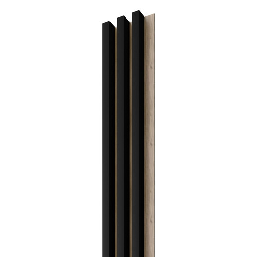 Stegu Wall Decorative Lamella Triple 1pc 275 x 17.6 cm, oak/black