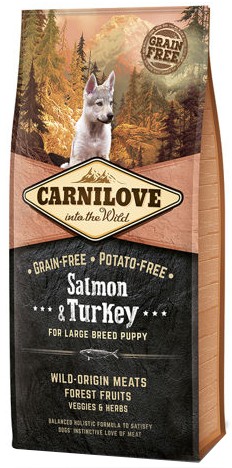 Carnilove Dog Food Salmon & Turkey Large Puppy 12kg