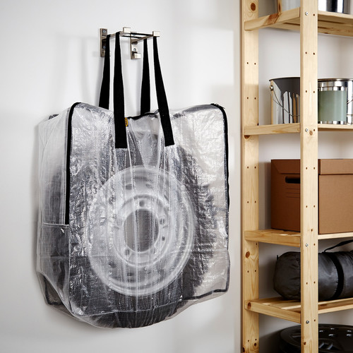 DIMPA Storage bag, transparent, 65x22x65 cm