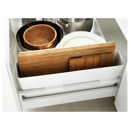METOD/MAXIMERA Base cb 2 frnts/2 low/1 md/1 hi drw, white, Ringhult high-gloss white, 80x60 cm