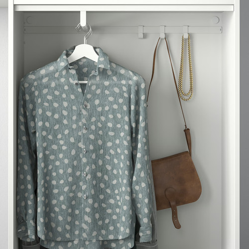 HJÄLPA Clothes rail, white, 80x40 cm