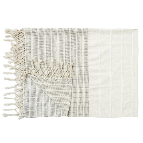 Blanket Bedspread Cotton 160x130cm, beige