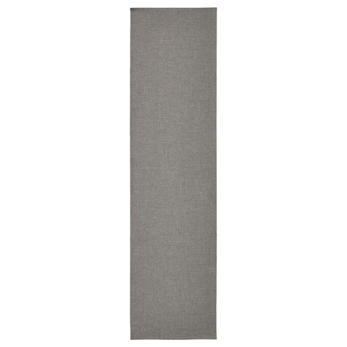 SVARTSENAP Table-runner, grey, 35x130 cm