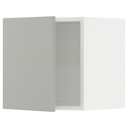 METOD Wall cabinet, white/Havstorp light grey, 40x40 cm