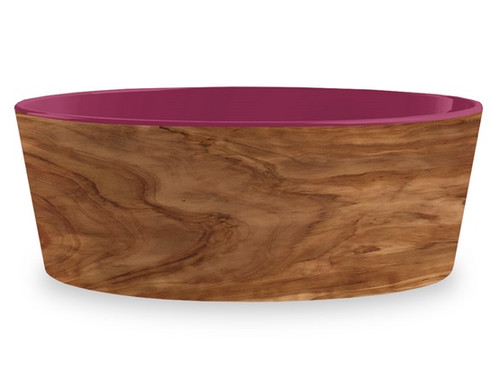 TarHong Olive Magenta Dog Bowl Medium 15cm/0.7L