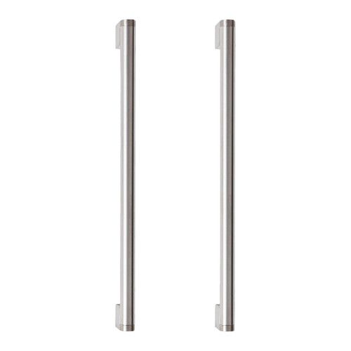 GoodHome Cabinet Bar Handle Khara 284 mm, silver, 2 pack