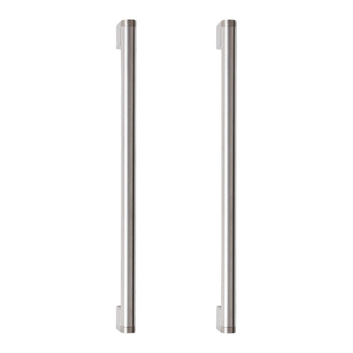 GoodHome Cabinet Bar Handle Khara 284 mm, silver, 2 pack