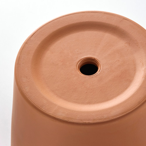 BRUNBÄR Plant pot with saucer, outdoor terracotta, 12 cm