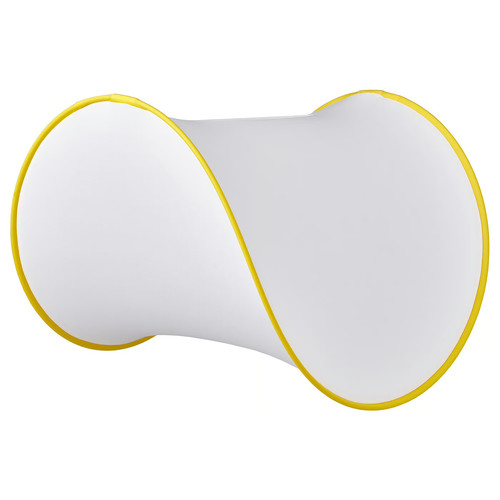 GREJSIMOJS Pendant lamp shade, white/yellow, 45 cm