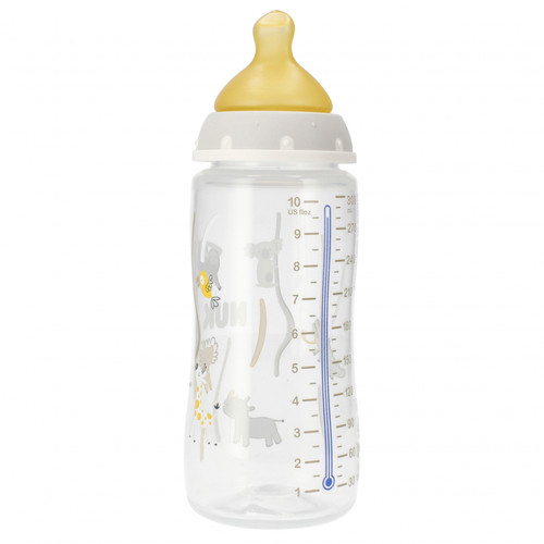 NUK First Choice Plus Baby Bottle with Temperature Control 300ml 0-6m, grey