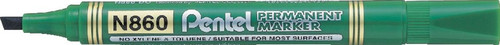 Pentel Chisel Point Marker N860 12pcs, green