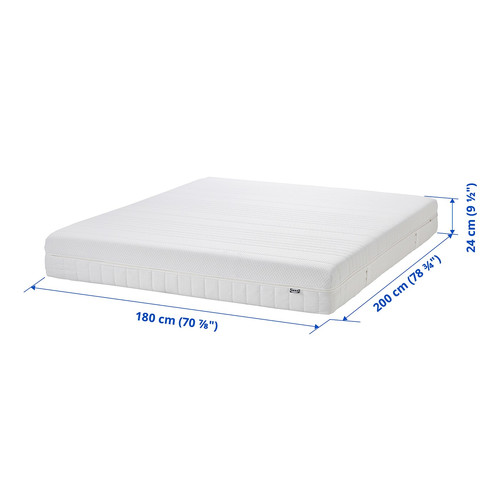ÅNNELAND Foam mattress, firm/white, 160x200 cm