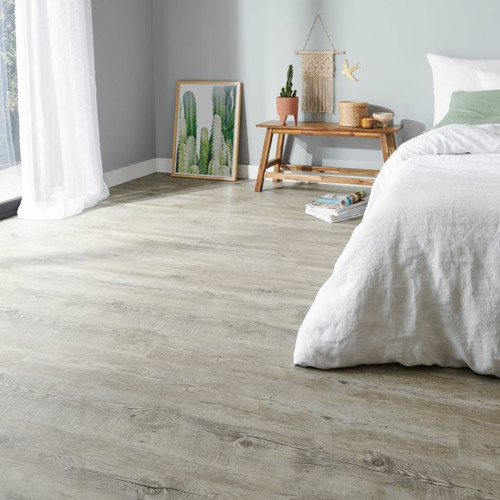 GoodHome Vinyl Flooring, aged grey-brown oak, 2.2 m2, 12-pack