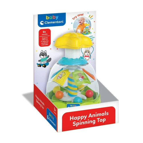 Clementoni Happy Animals Spinning Top 9m+