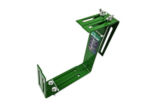 Adjustable Metal Balcony Box Brackets (Set of 2), green