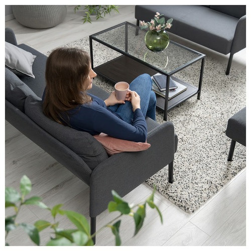 GLOSTAD 3-seat sofa, Knisa dark grey