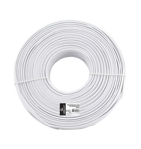 Telephone Cable 4C Stranded Wire 100m, white