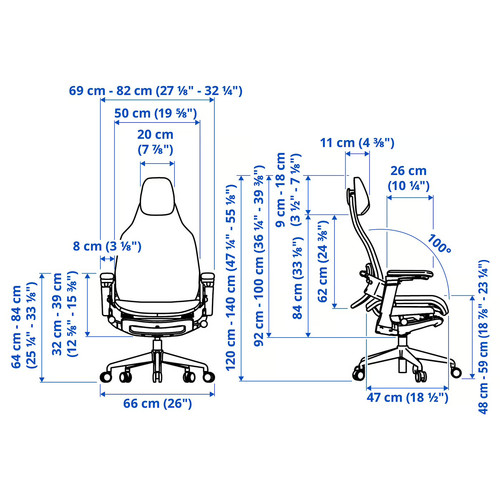 BÄSTBOLL Gaming chair, black/Mjuk black