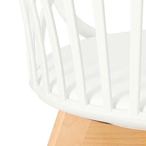Chair with Armrests Sirena, white