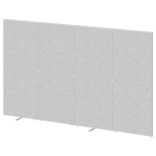 SIDORNA Room divider, grey, 320x195 cm