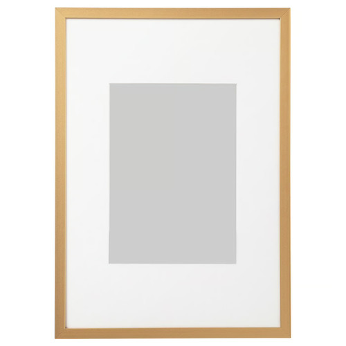 LOMVIKEN Frame, gold-colour, 21x30 cm
