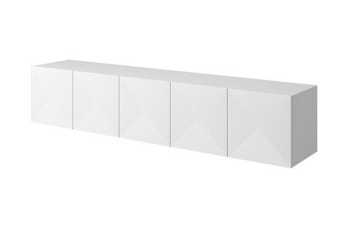 Wall-mounted TV Cabinet Asha 200 cm, matt white