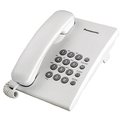 Panasonic Corded Phone KX-TS500, white
