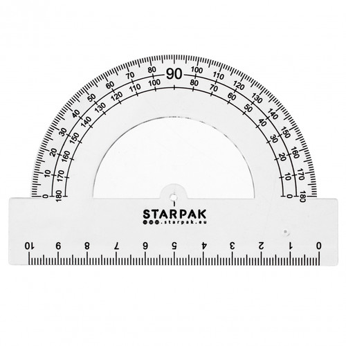 Starpak Protractor 180 10cm 20pcs