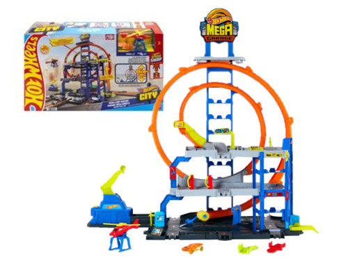 Hot Wheels City Mega Garage Gigaloop Playset JBM74 3+