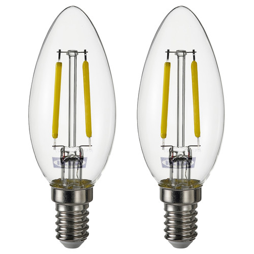 SOLHETTA LED bulb E14 250 lumen, chandelier/clear