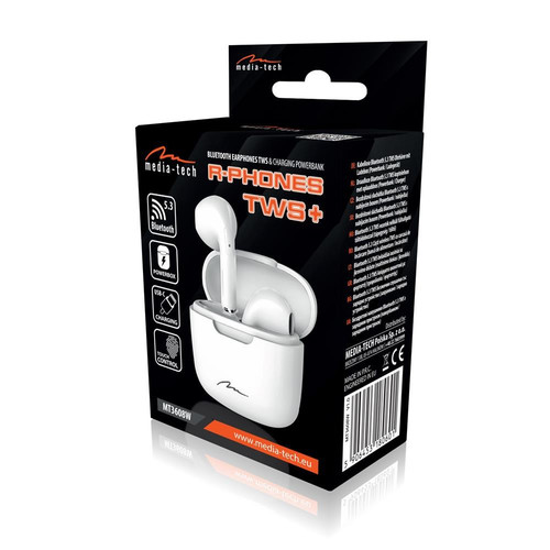 Media-Tech Headphones Earphones MT3608W, white
