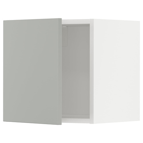 METOD Wall cabinet, white/Havstorp light grey, 40x40 cm