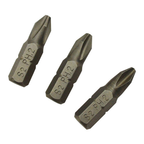 Universal Fit Bit Set 25 mm PH2, 3 pack