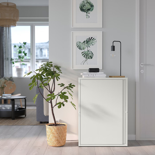 SUNDSÖ Cabinet, off-white outdoor/indoor, 60x35x86 cm