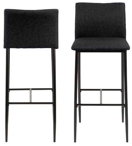 Bar Stool Demina, low, grey