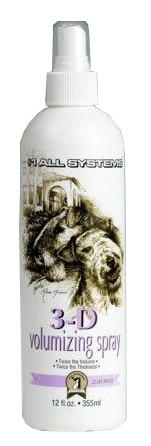 #1 All Systems 3-D Volumizing Spray for Dogs & Cats 355ml