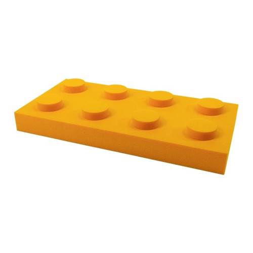 Decorative Wall Panel Building Blocks 250 x 500 x 70 mm, yellow