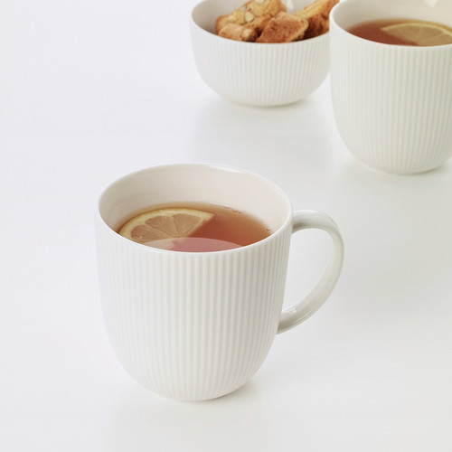 OFANTLIGT Mug, white, 31 cl