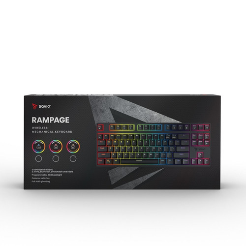 Savio Wireless Mechanical Keyboard Rampage Blue