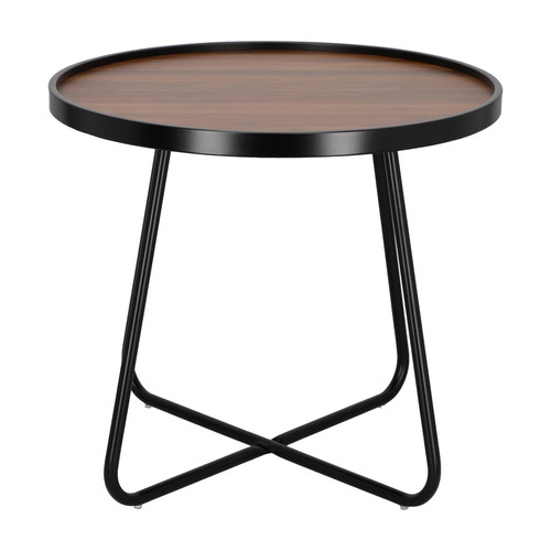 Coffee Table Tamsai 60cm, walnut/black