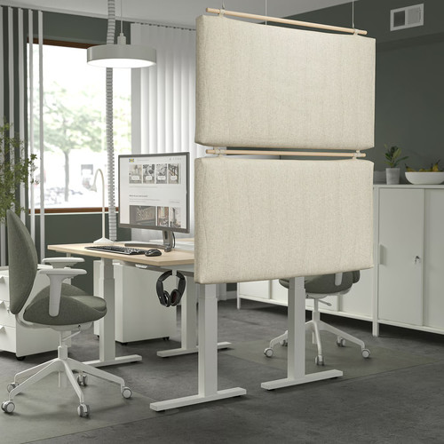 MITTZON Acoustic baffle, Gunnared beige, 95x53x8 cm