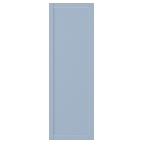 SANNIDAL Door with hinges, blue, 60x180 cm