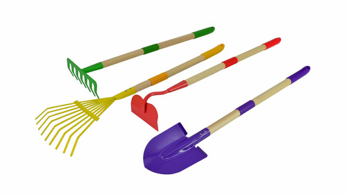 4-Piece Detachable Garden Tool Set for Children