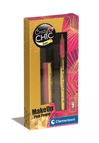 Clementoni Crazy Chic Teen Make Up Pink Power Lips 8+