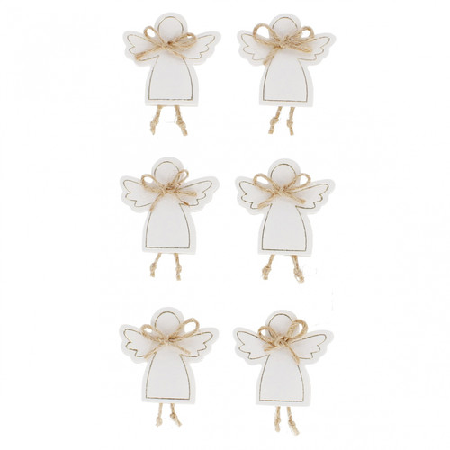 Self-Adhesive Felt Angel Decorations, 6 pcs