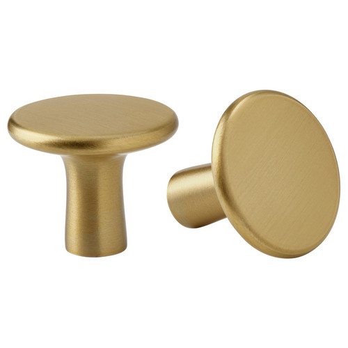 KALERUM Knob, brass-colour, 30 mm