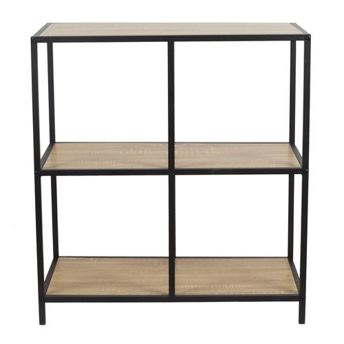 Shelving Unit Loka IV, oak/black